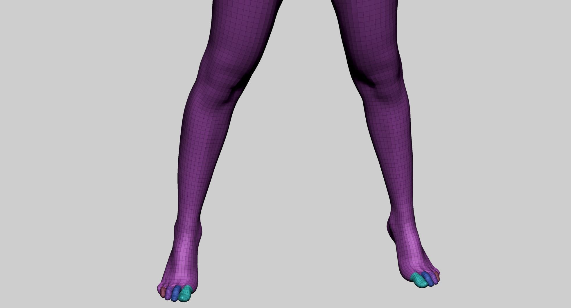 Female Basemesh A 3D model_11