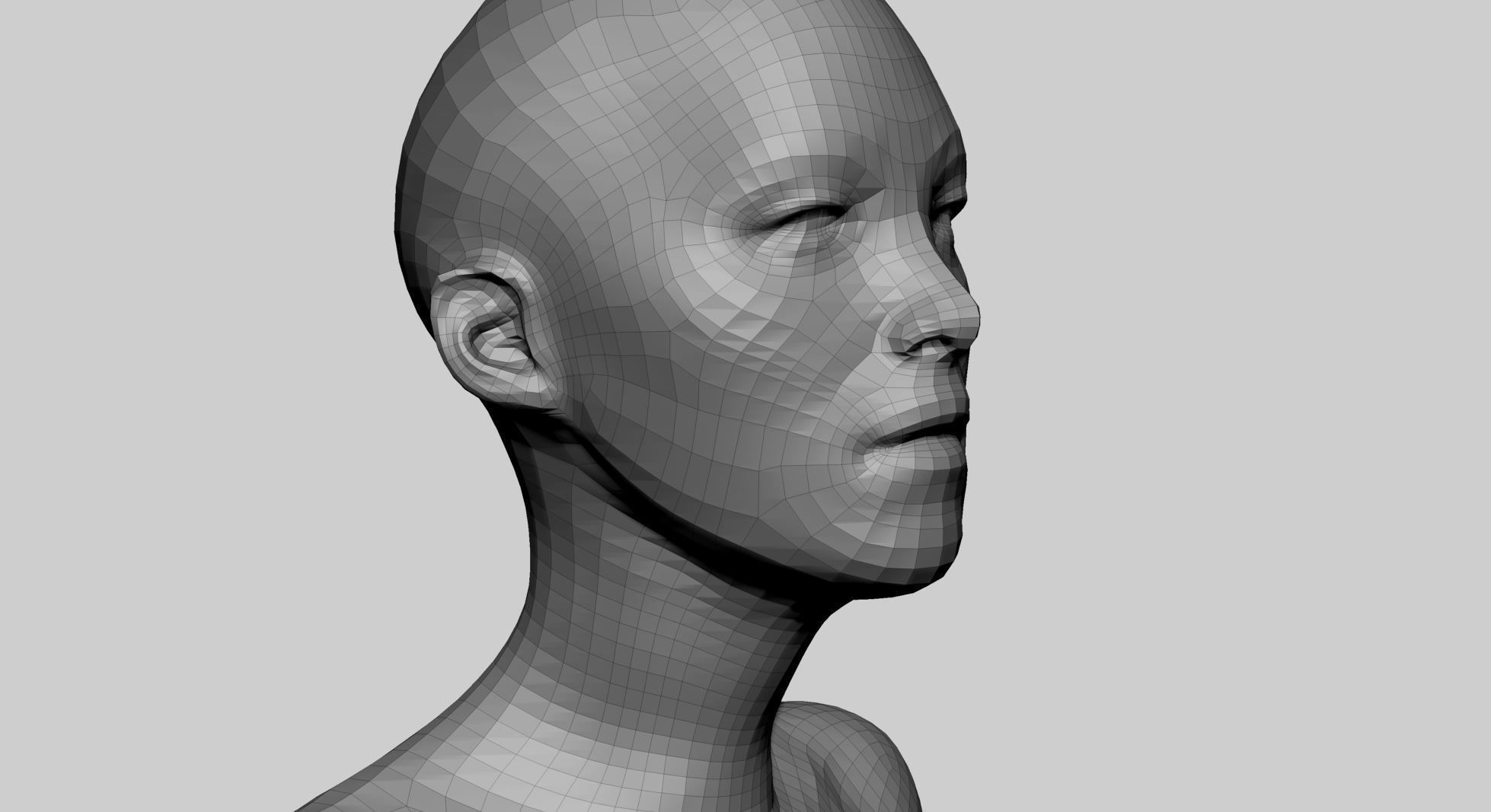 Female Basemesh A 3D model_13