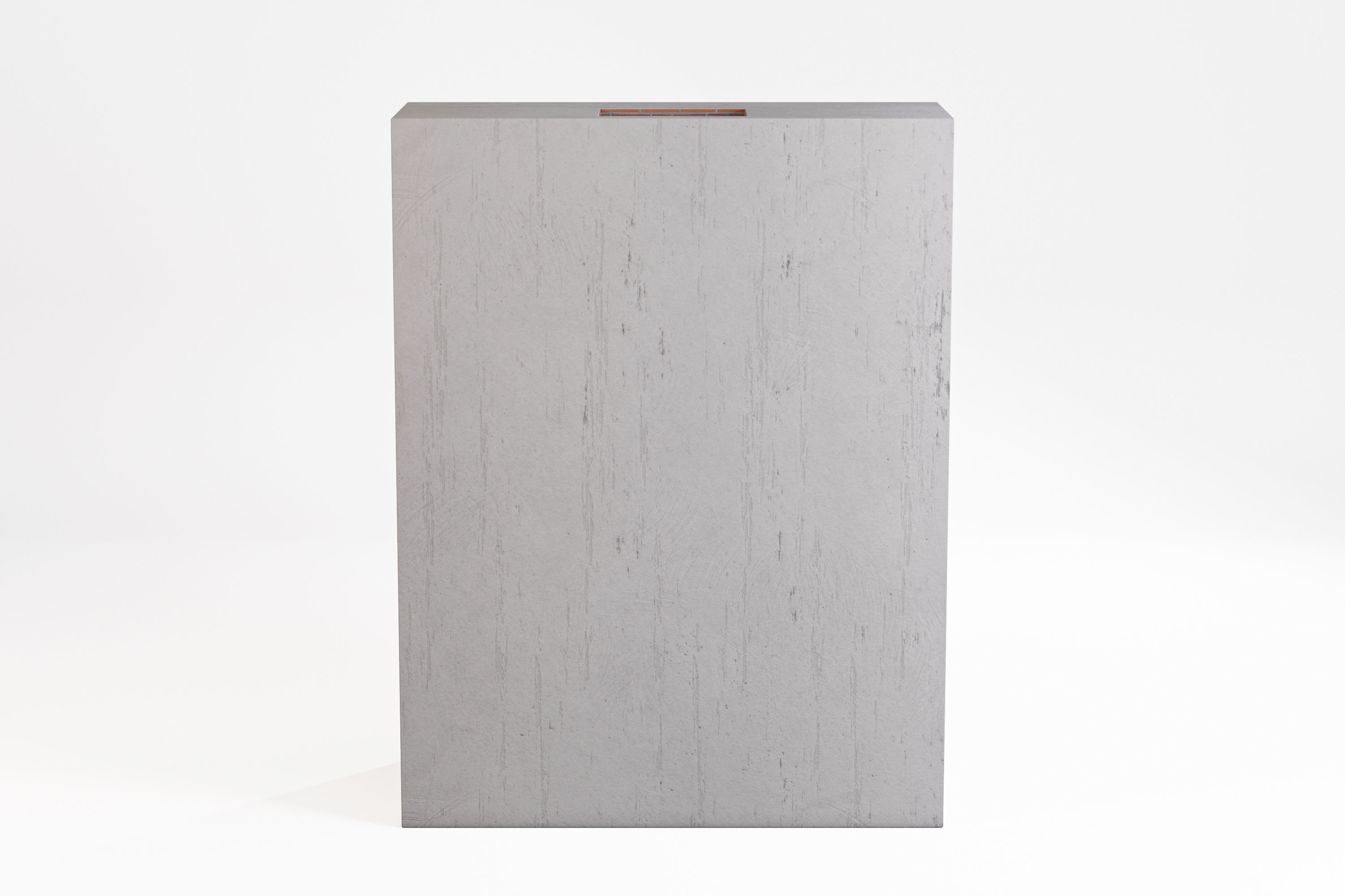 Fireplace with fire in it Low-poly 3D model_9