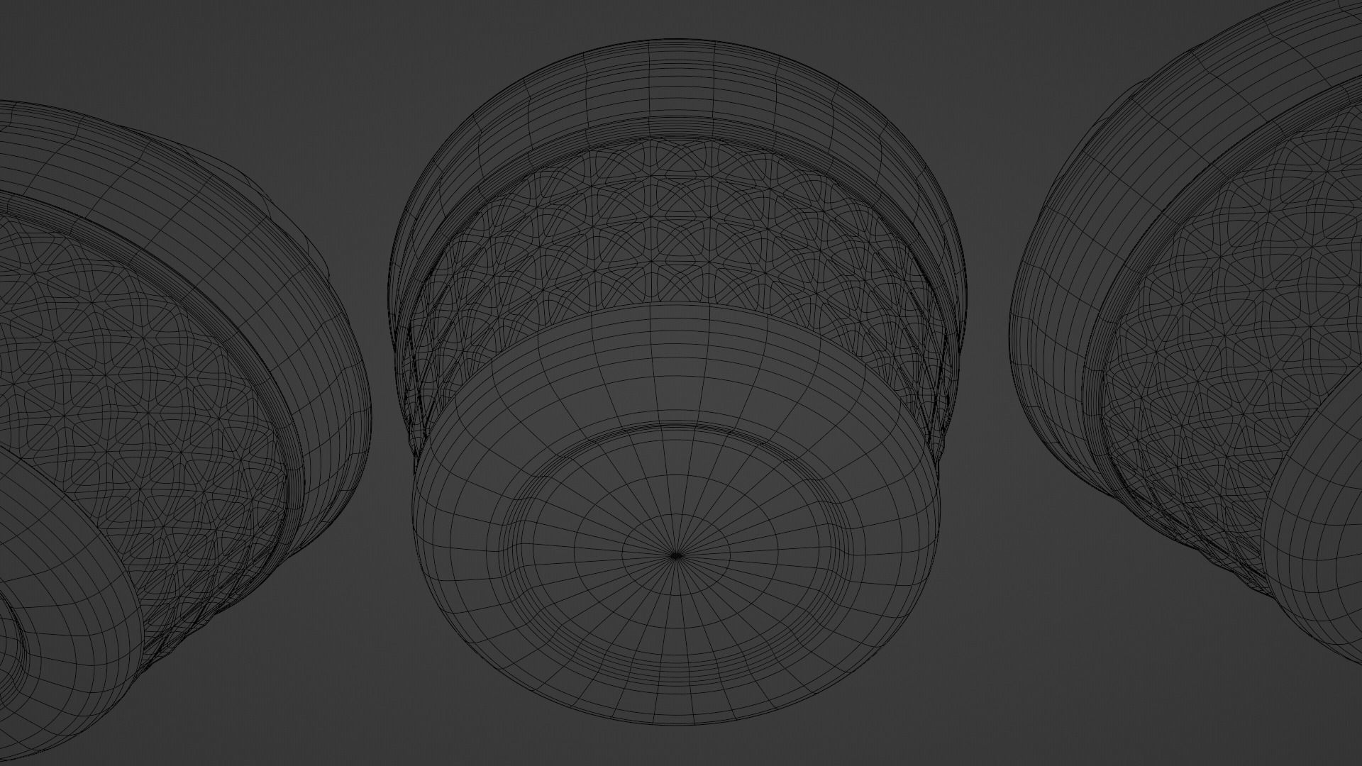 Cupcakes ice cream cone in cup Low-poly 3D model_9