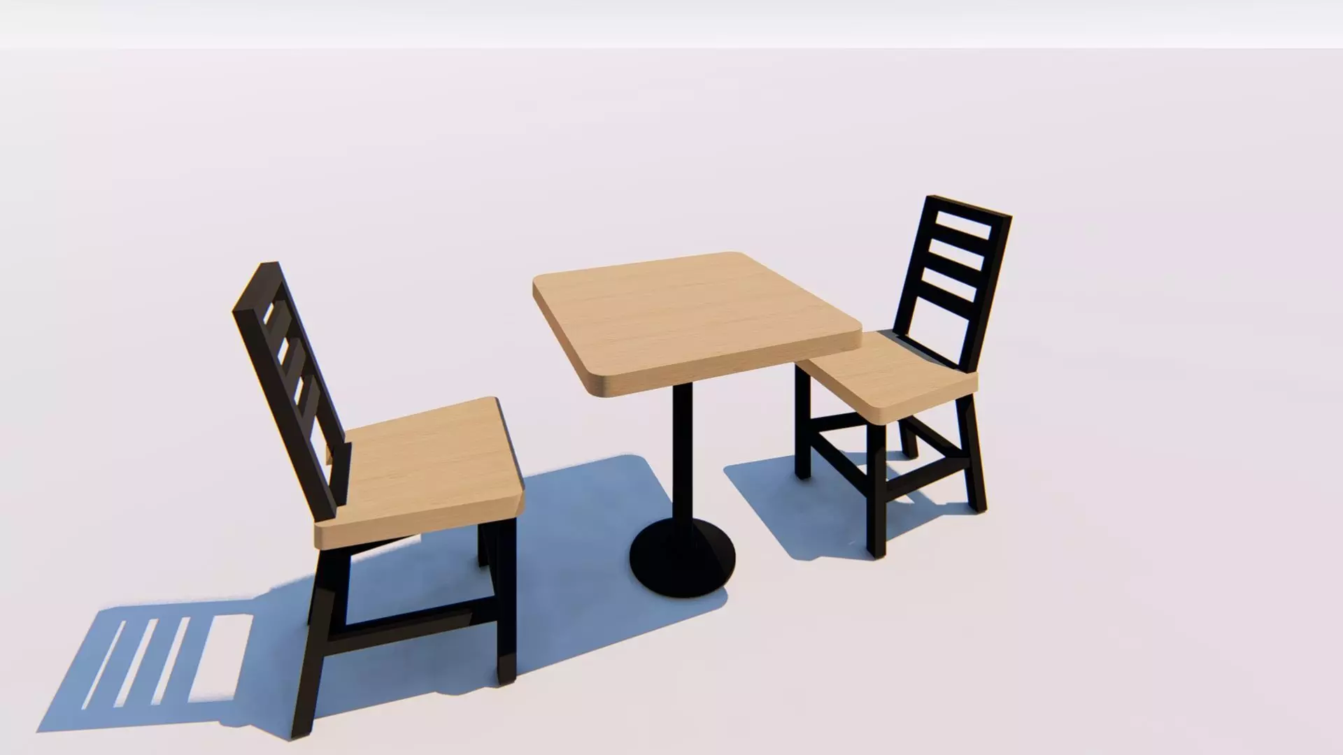 Dining Chairs and Table 3D model