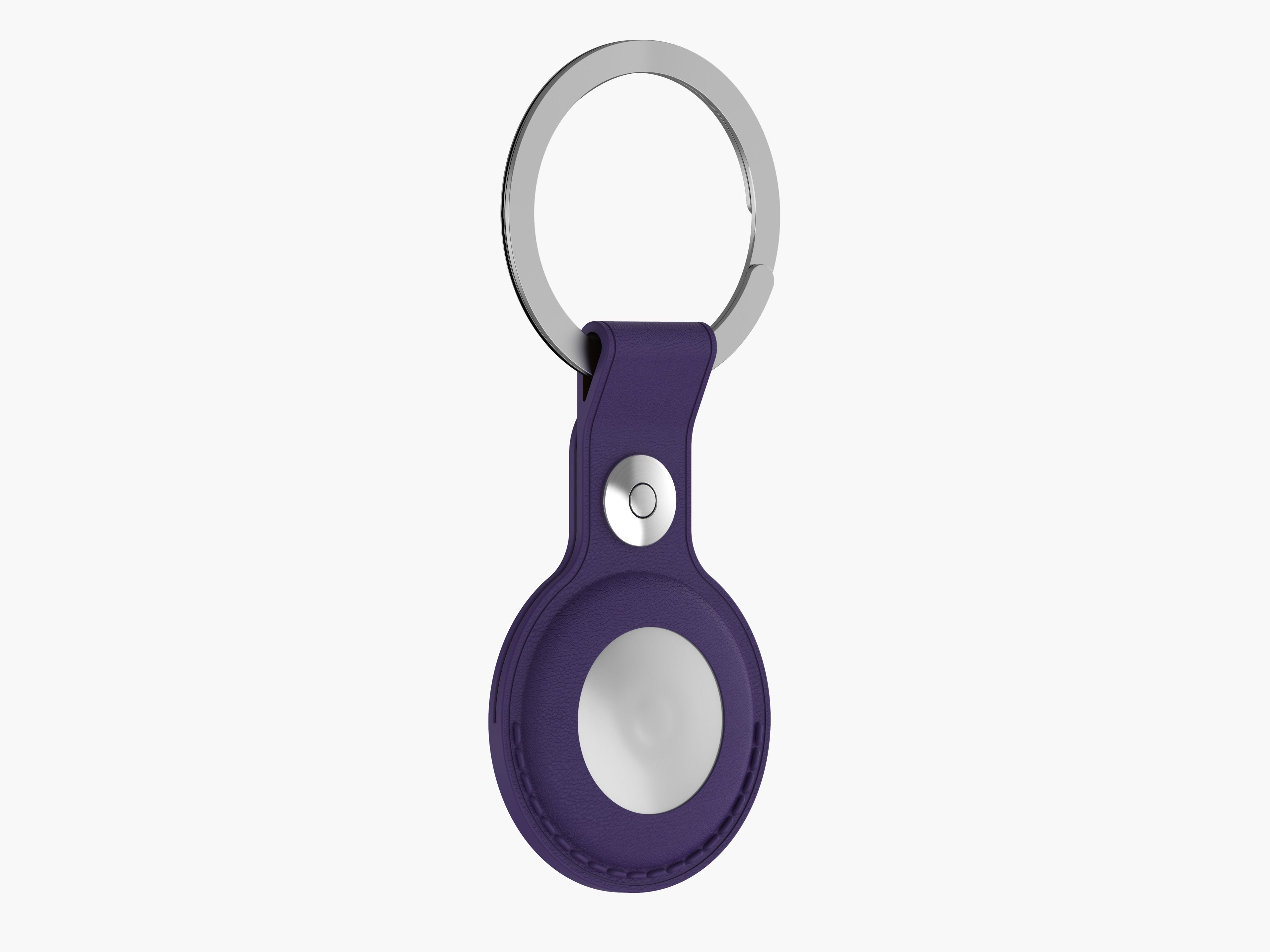 Apple AirTag with Leather Key Ring 3D model_7