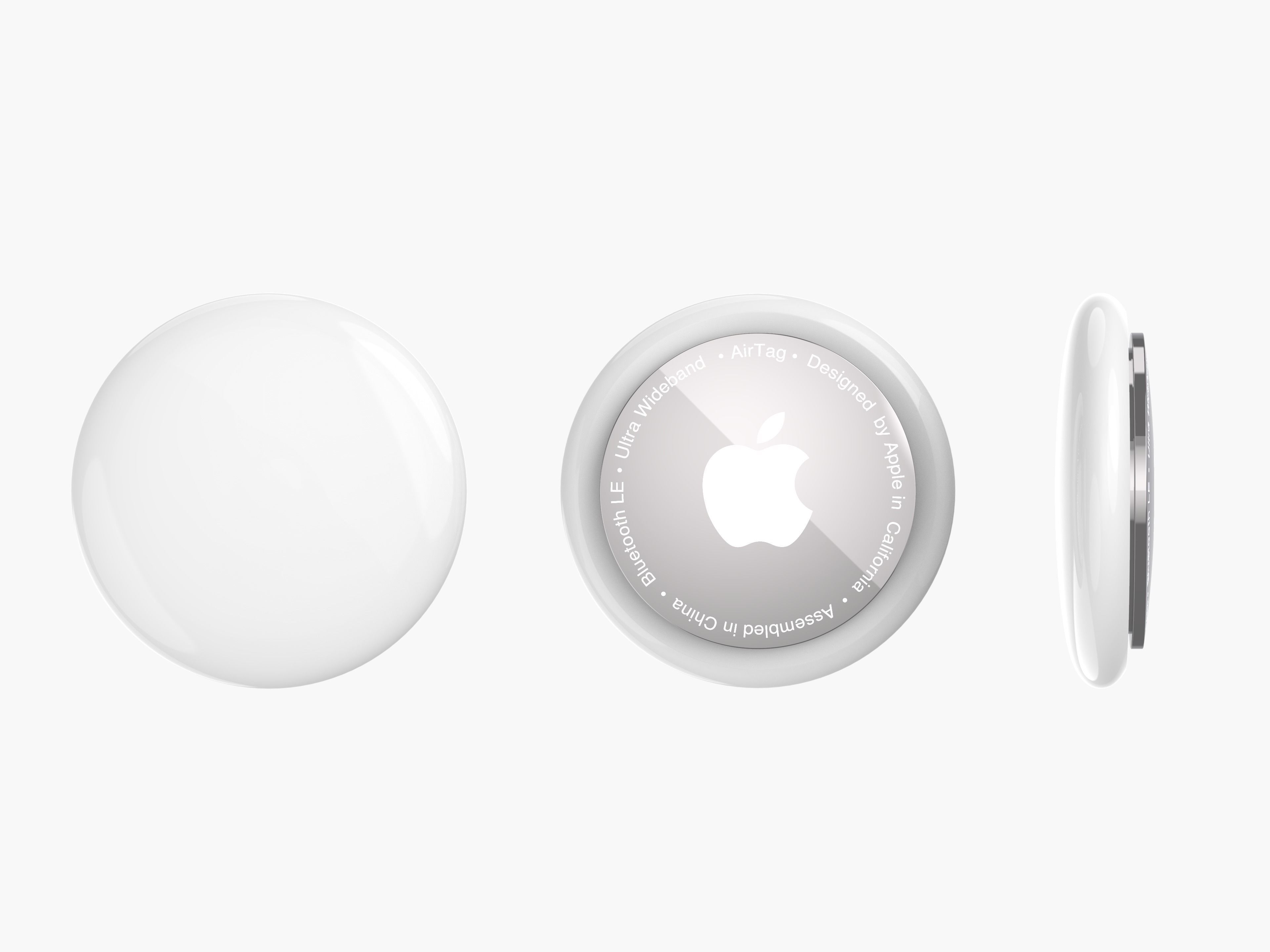 Apple AirTag with Leather Key Ring 3D model_12