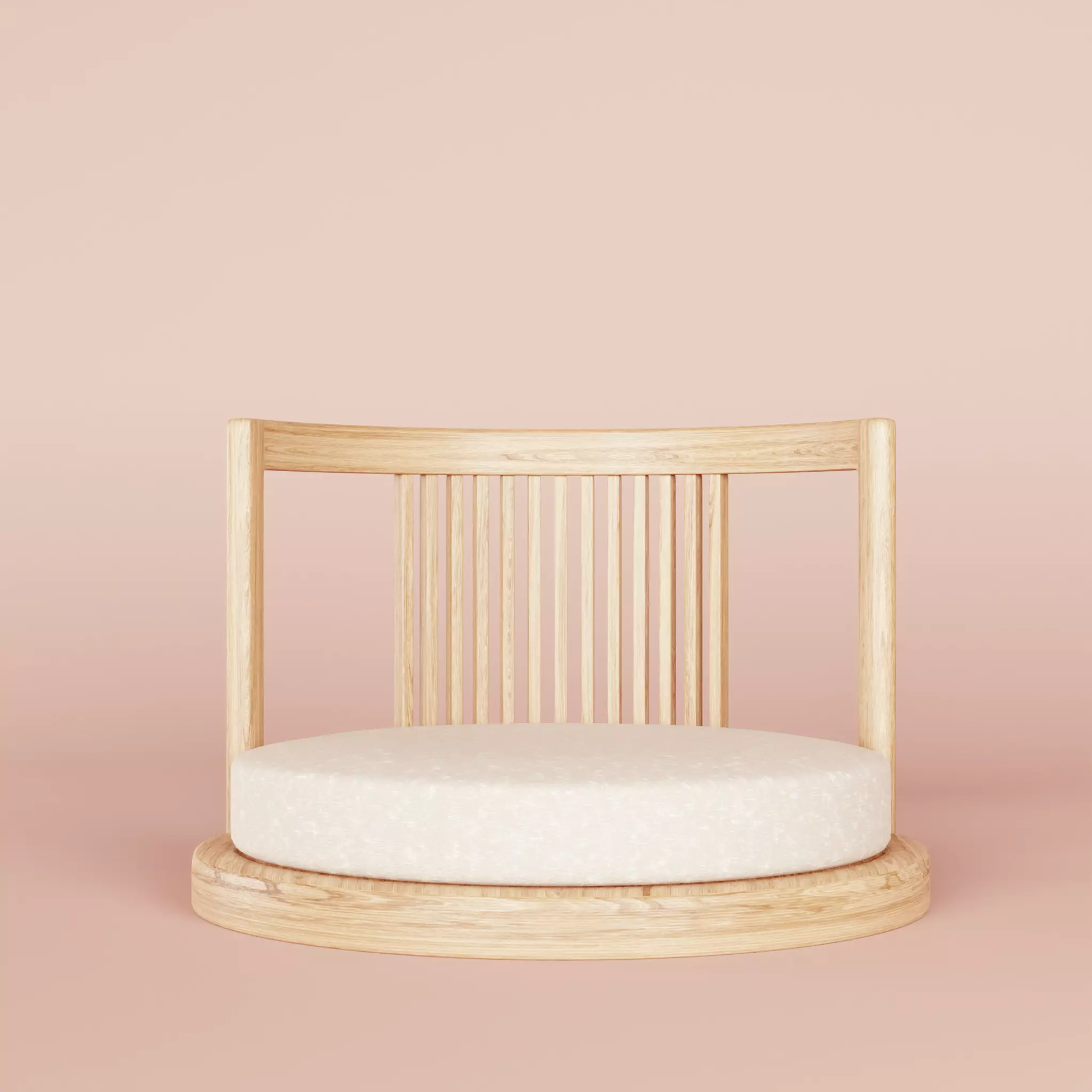 Tatami chair 3D model_0