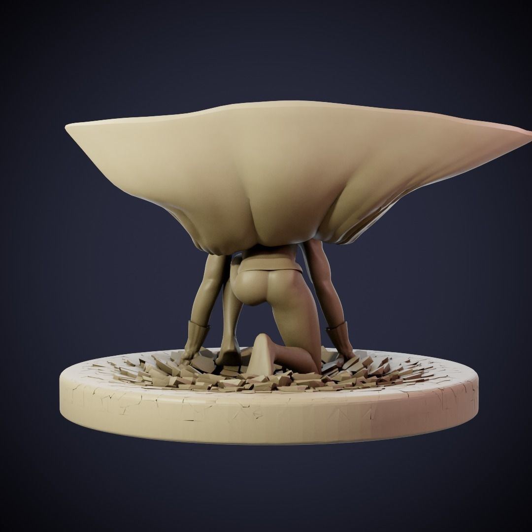 One Punch Man Landing 3D print model_6