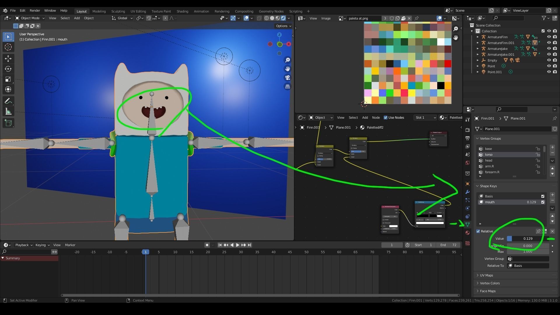 Finn and Jake Rigged models Low-poly 3D model_11