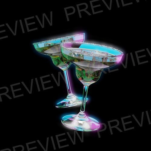 Animaged HD Margarita Icon Low-poly 3D model
