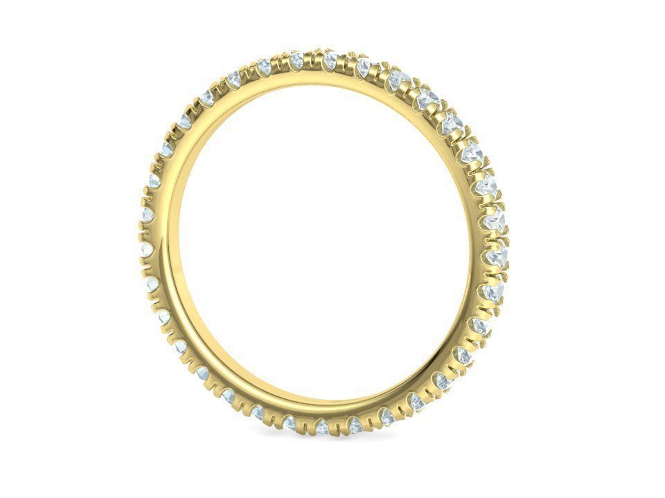 Diamond  Full Eternity Ring French Pave Setting 3Dmodels 3D print model_17