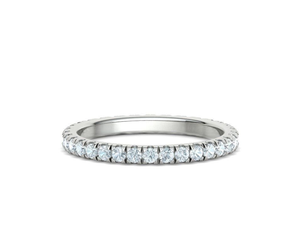 Diamond  Full Eternity Ring French Pave Setting 3Dmodels 3D print model_6