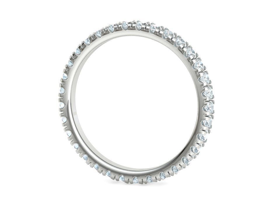 Diamond  Full Eternity Ring French Pave Setting 3Dmodels 3D print model_18