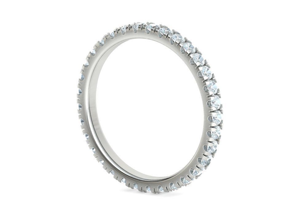 Diamond  Full Eternity Ring French Pave Setting 3Dmodels 3D print model_27