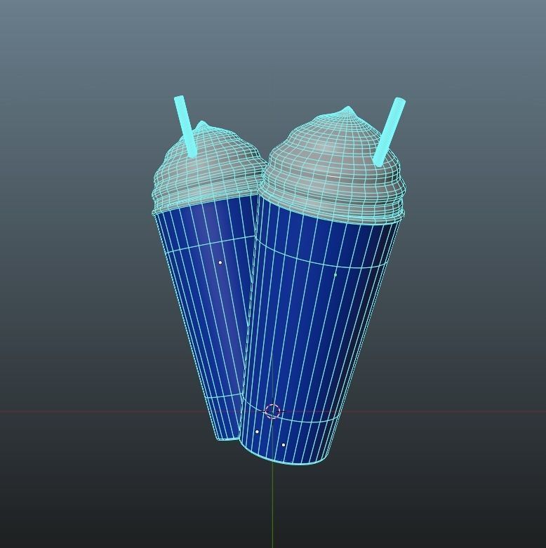 Animated HD Slurpee Icon Low-poly 3D model_4