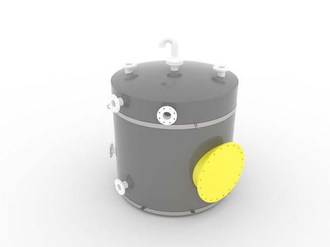 Estanque FRP 3D model