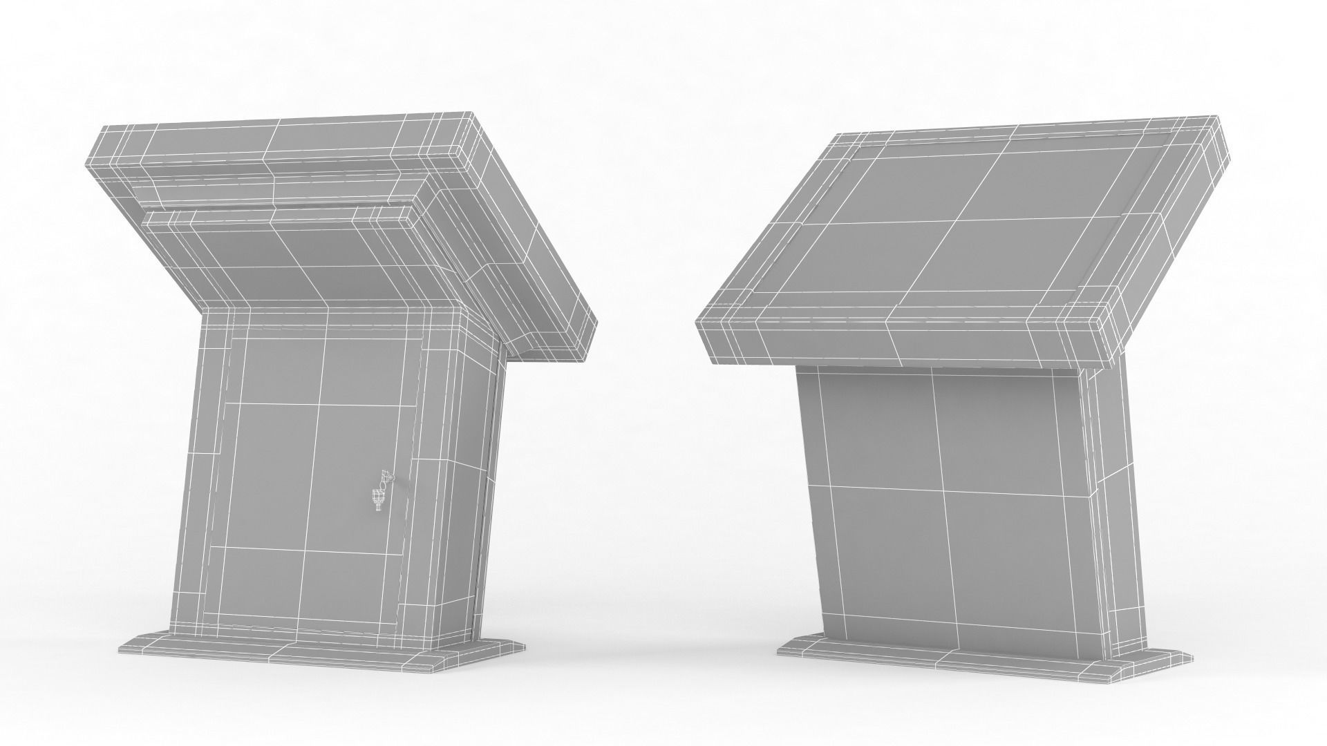 Electronic Kiosk 3D model_6