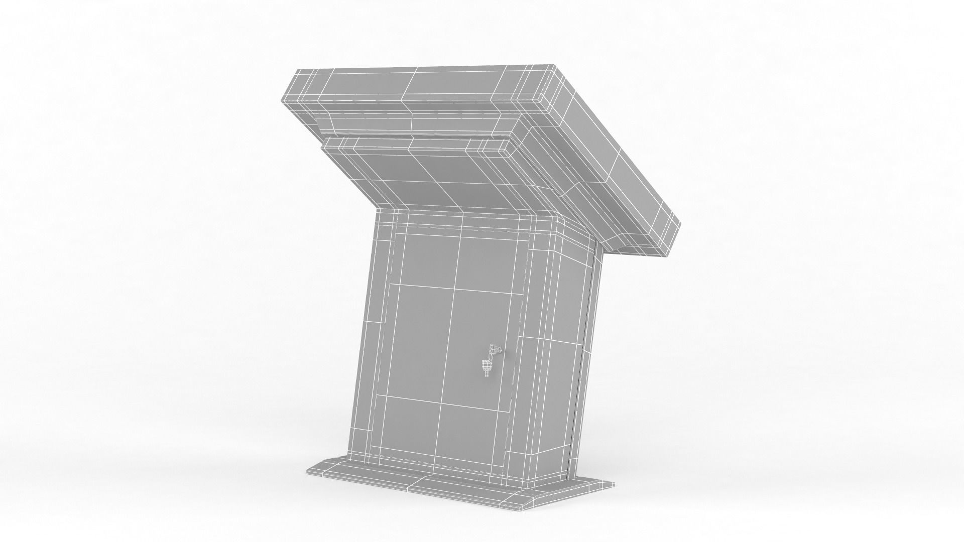 Electronic Kiosk 3D model_10