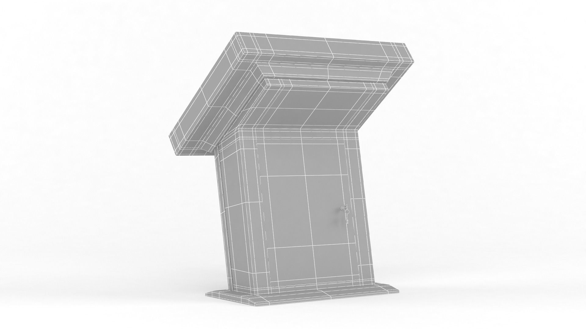 Electronic Kiosk 3D model_9
