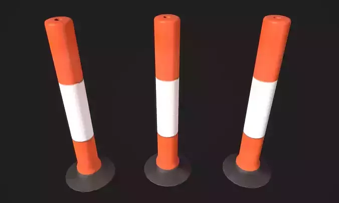 Exterior Plastic Post Construction Bollard 