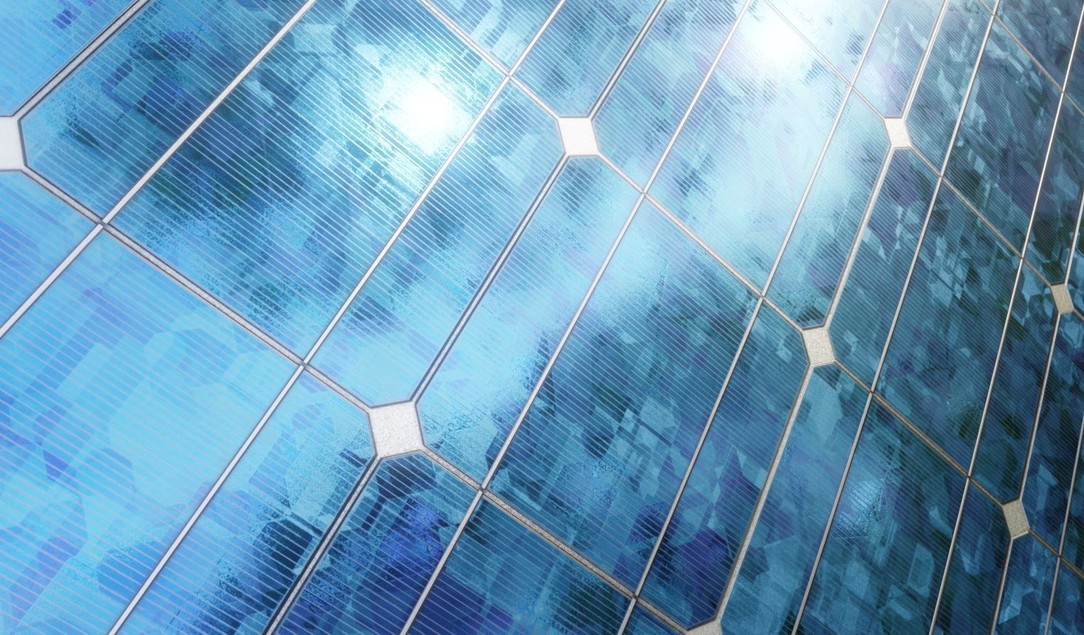 Simple Solar Roof Module 8x6 Low-poly 3D model_3