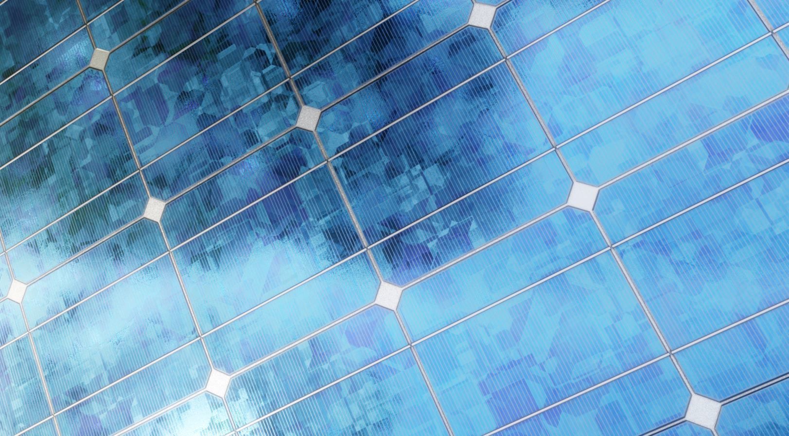 Simple Solar Roof Module 8x6 Low-poly 3D model_6