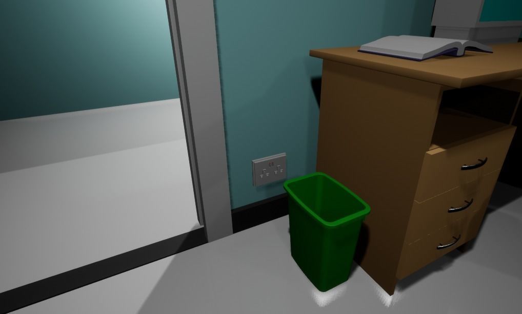 UK Electrical Outlet  Free low-poly 3D model_3