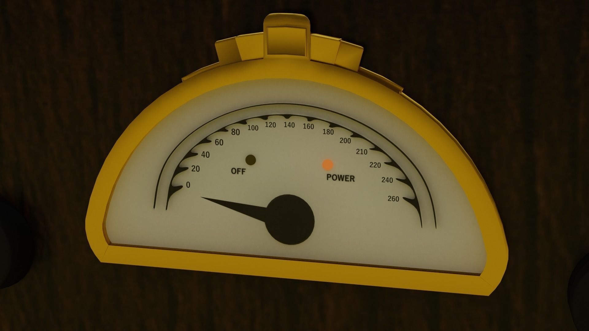 vintage vinyl record player 3D model_5