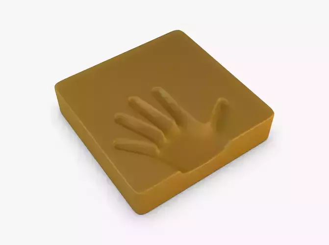 Palm Hand Print 3D model