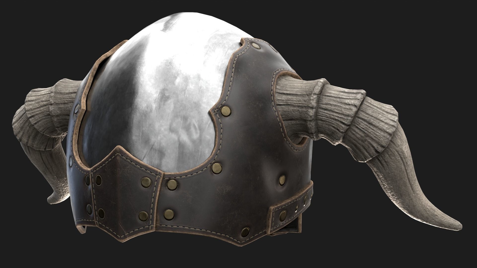 Dark LORDS Helmet Low-poly 3D model_28