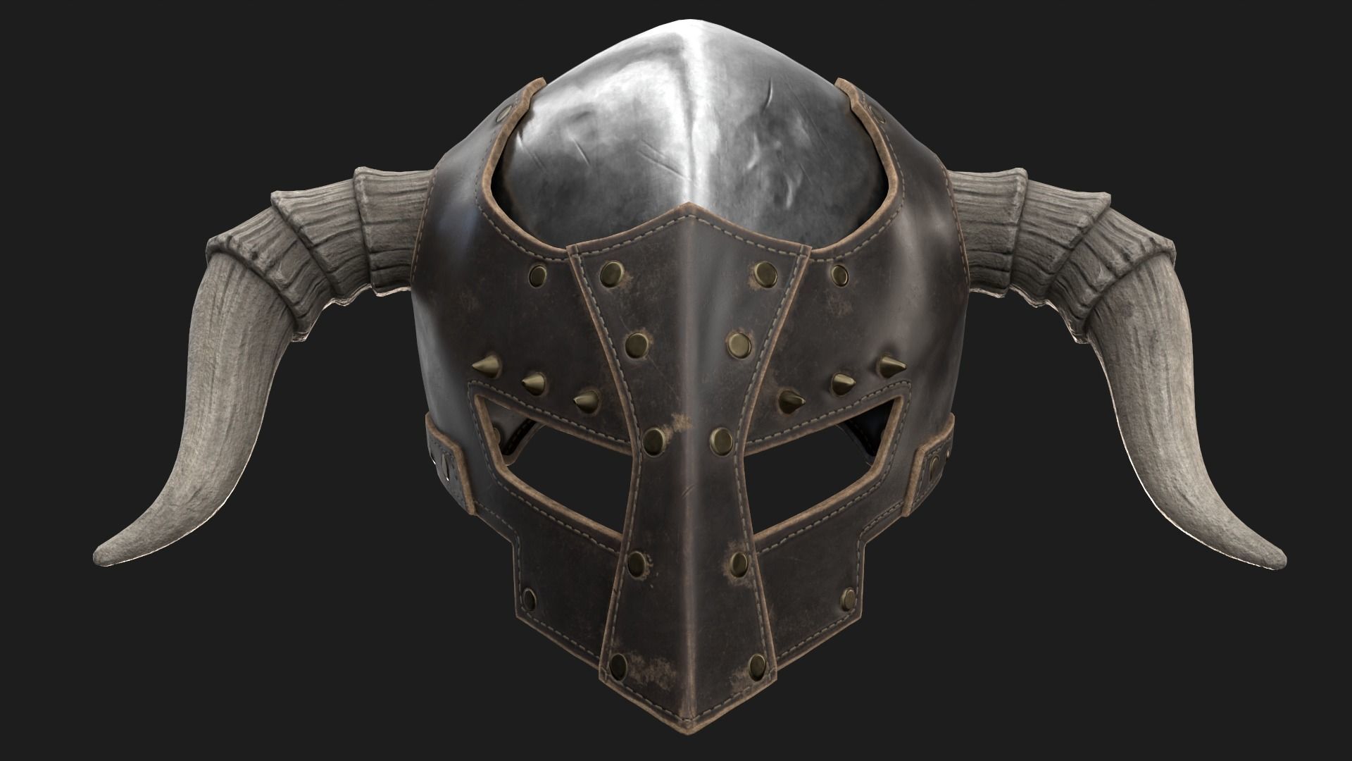 Dark LORDS Helmet Low-poly 3D model_10