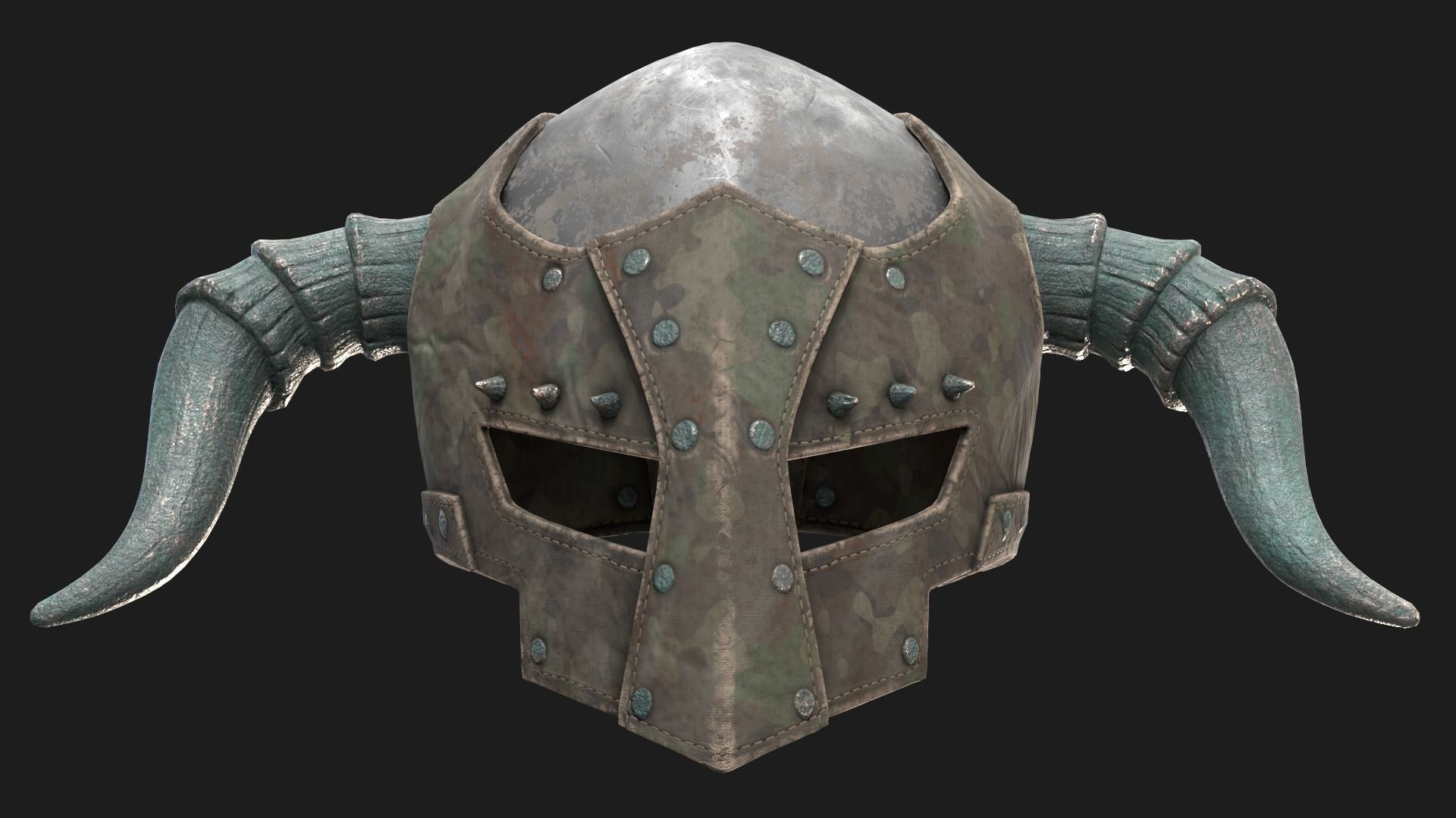 Dark LORDS Helmet Low-poly 3D model_18