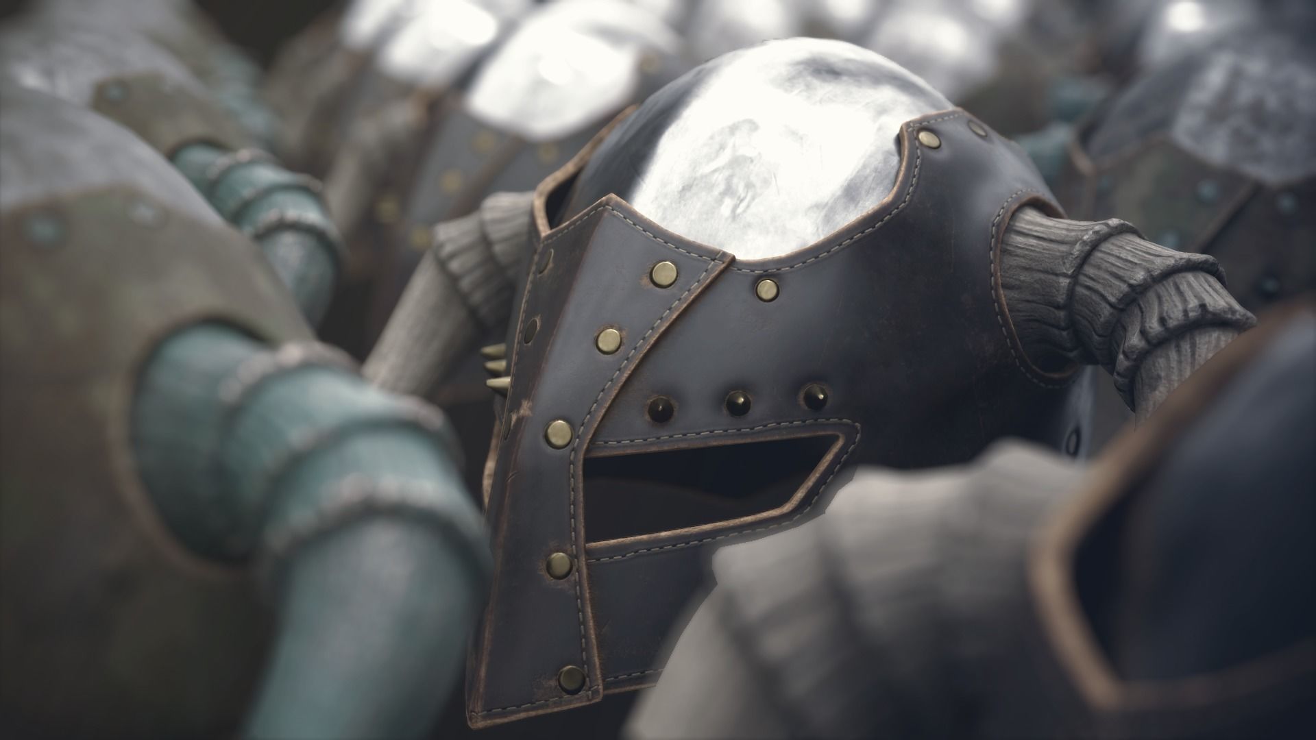 Dark LORDS Helmet Low-poly 3D model_1