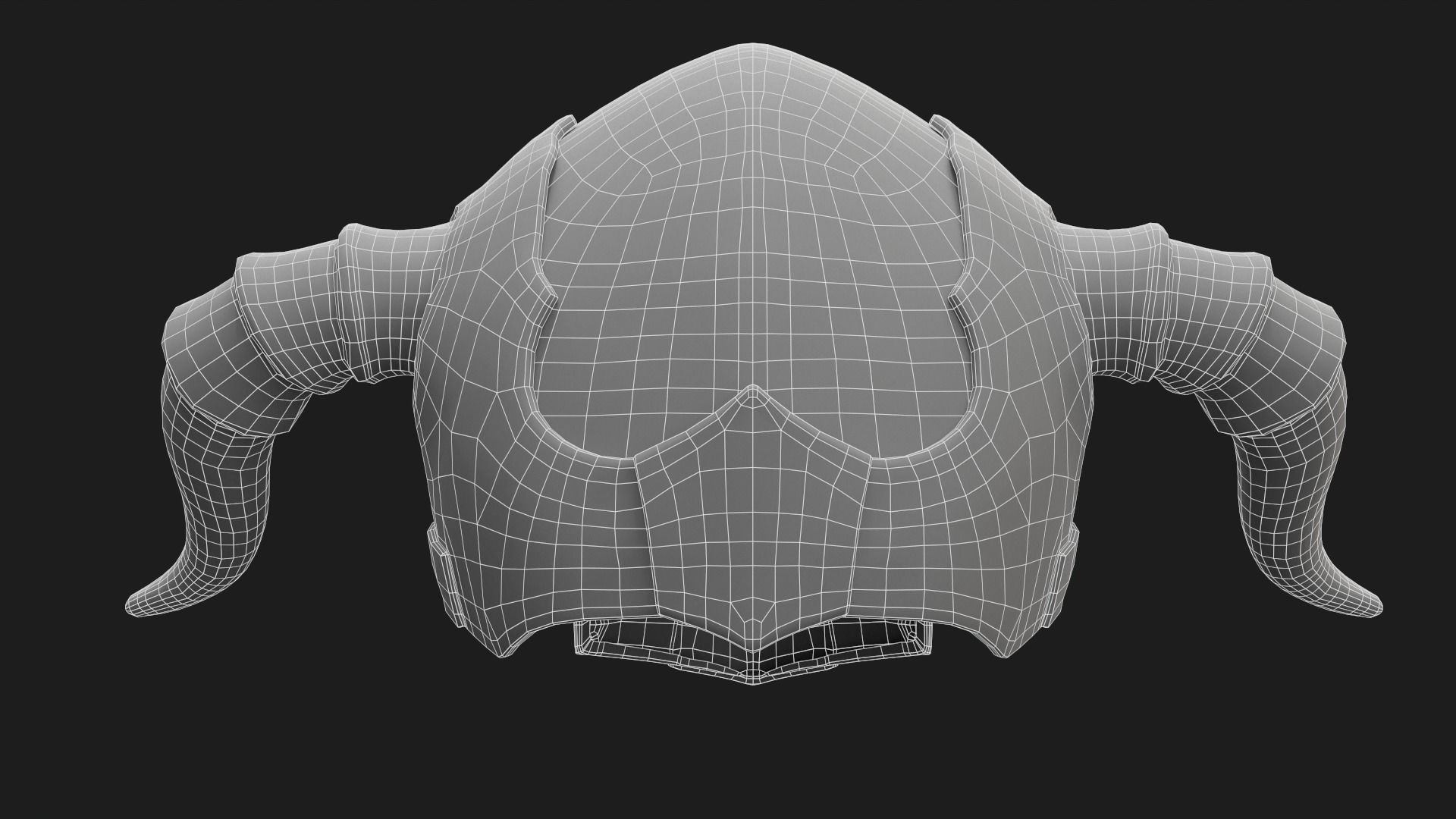 Dark LORDS Helmet Low-poly 3D model_36