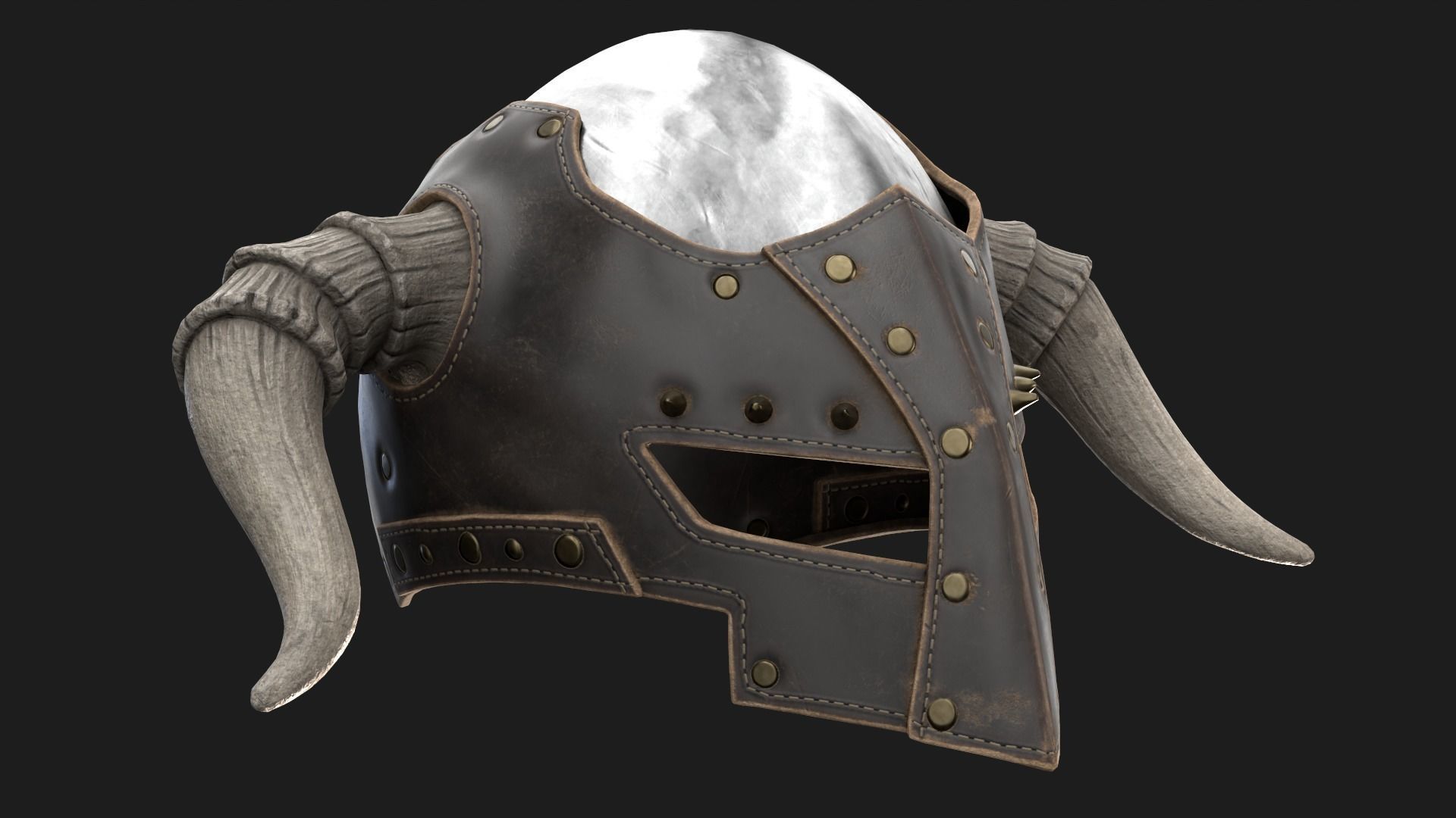 Dark LORDS Helmet Low-poly 3D model_6
