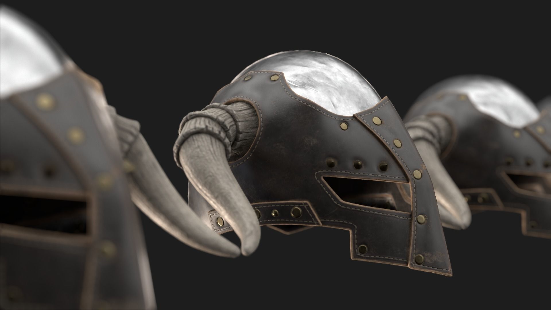 Dark LORDS Helmet Low-poly 3D model_20