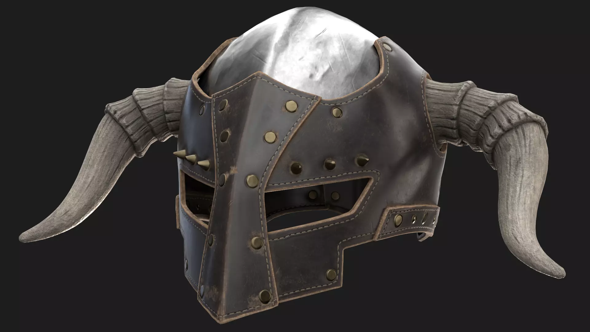 Dark LORDS Helmet Low-poly 3D model_0