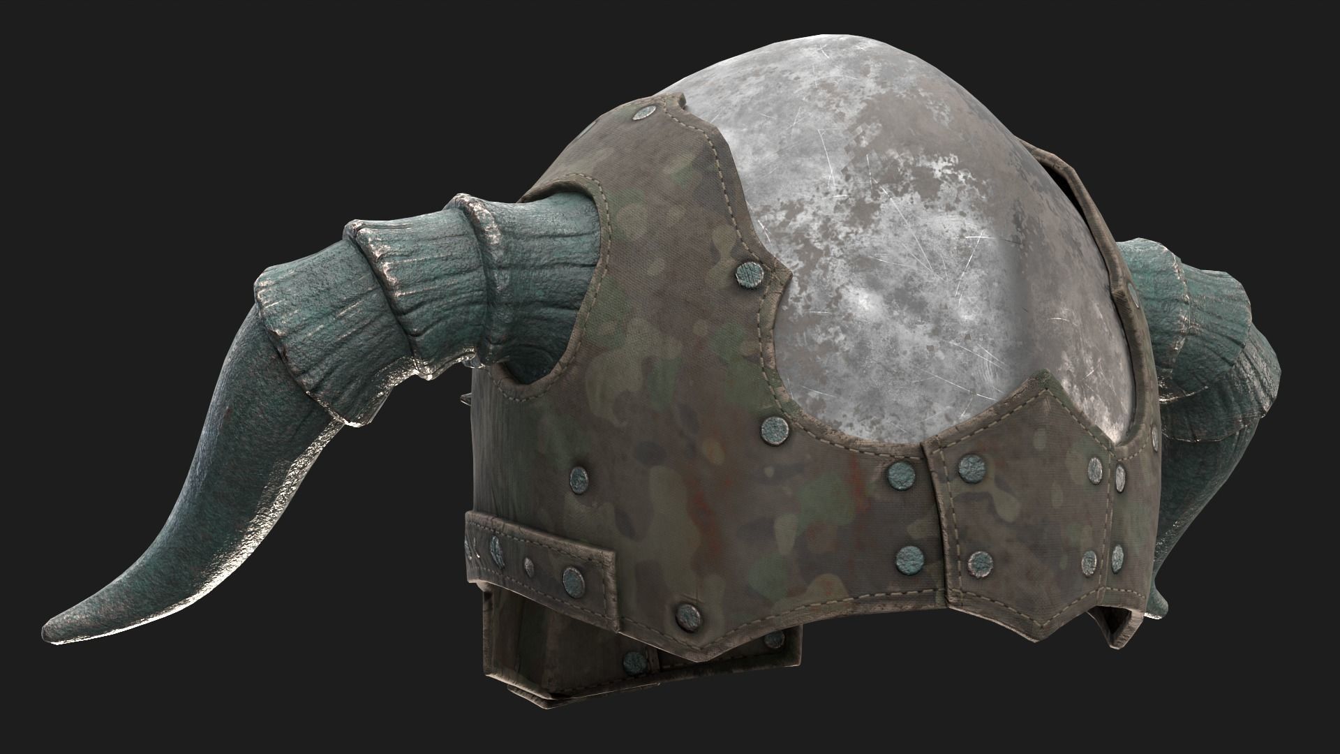 Dark LORDS Helmet Low-poly 3D model_7