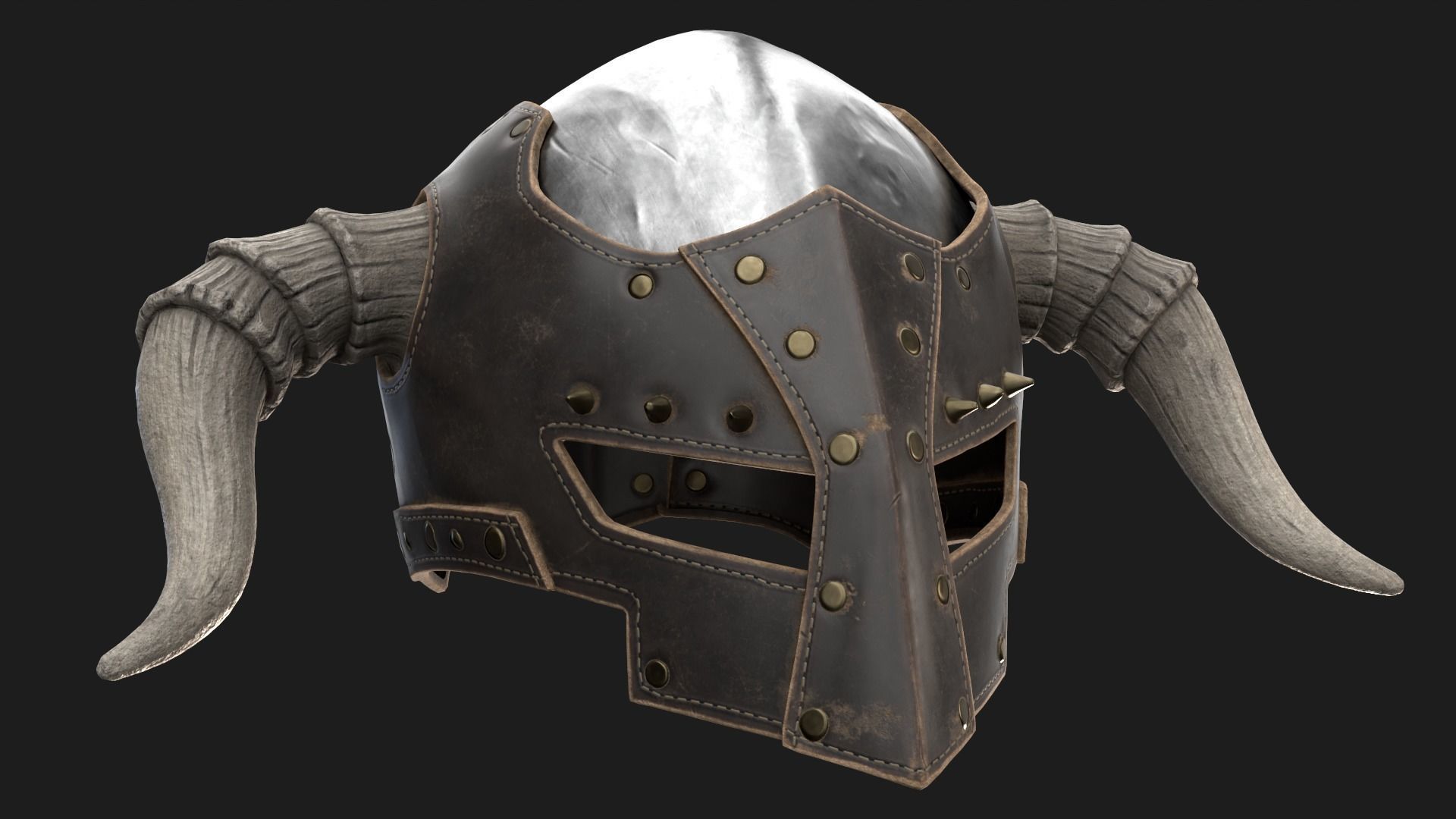 Dark LORDS Helmet Low-poly 3D model_8