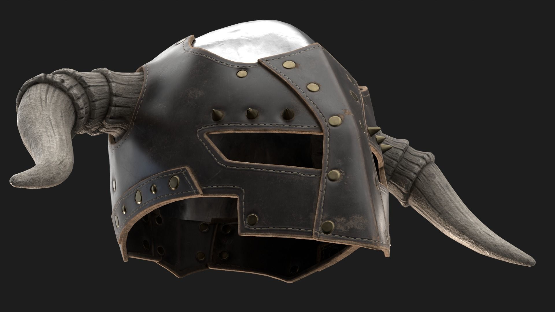 Dark LORDS Helmet Low-poly 3D model_23