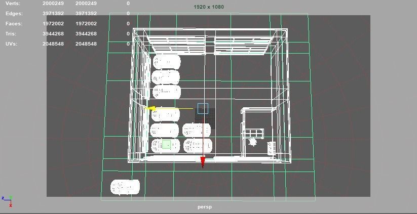 Fiat 500 car rental building Low-poly 3D model_11