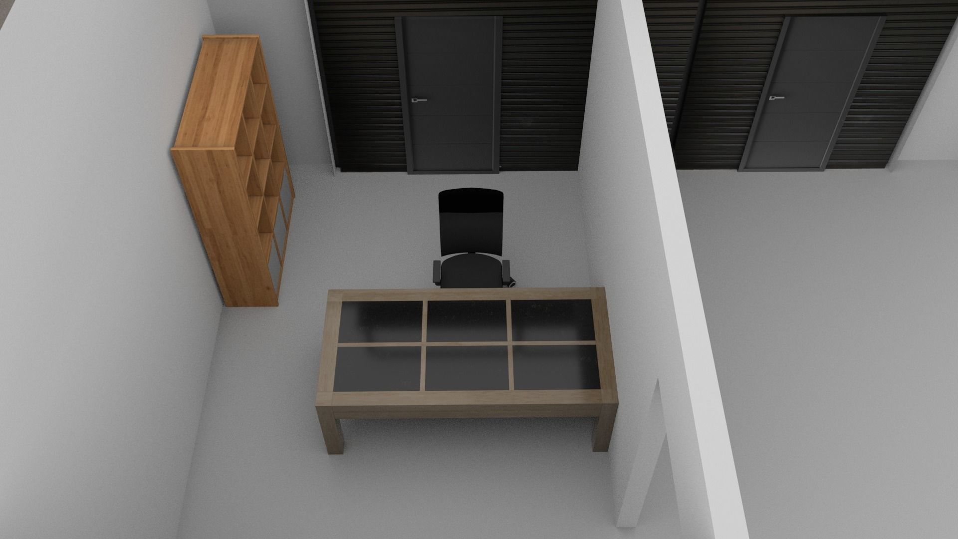 Fiat 500 car rental building Low-poly 3D model_7