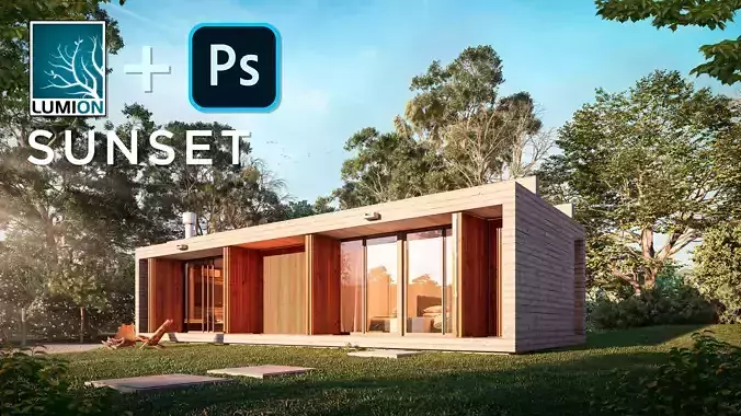 Sunset Effect - Lumion and Photoshop