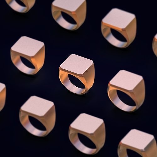 Clean Ring Pack All Sizes 3D print model