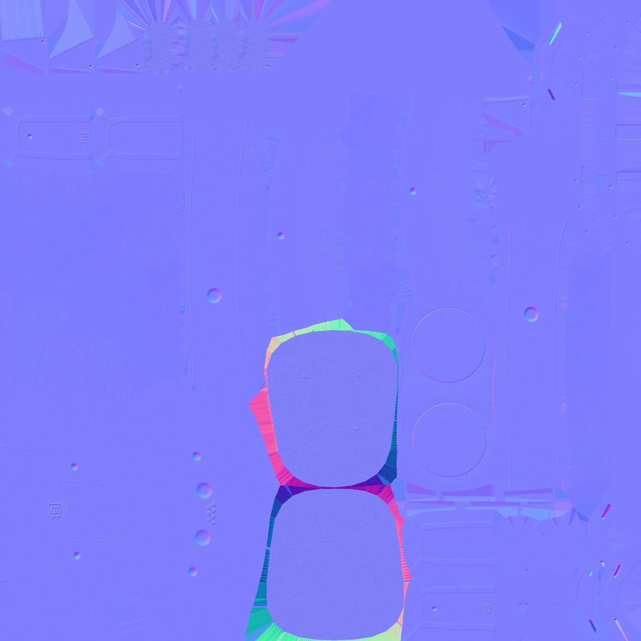 Jetpack C07 Red Steel - SciFi Character Design Free low-poly 3D model_24