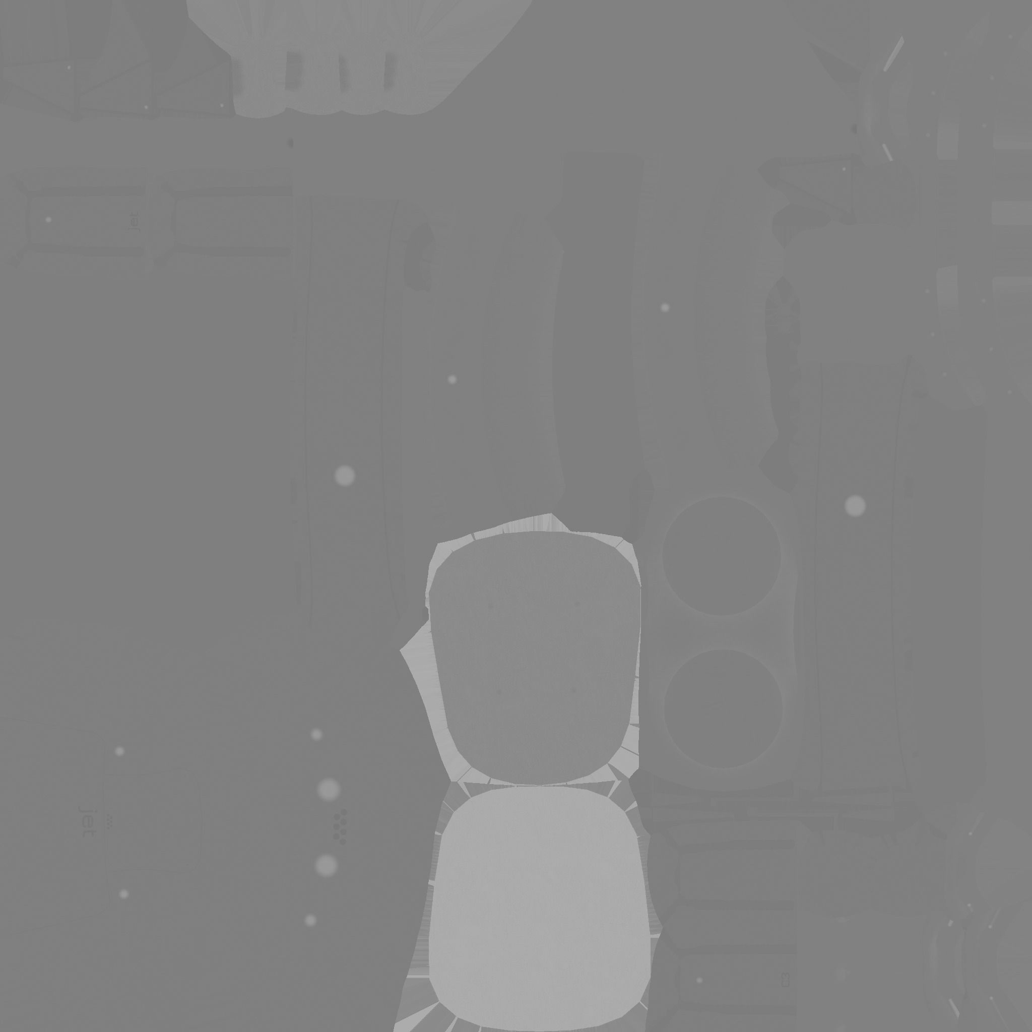 Jetpack C07 Red Steel - SciFi Character Design Free low-poly 3D model_22