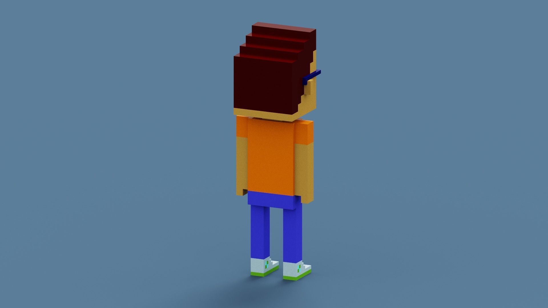 NFT Voxel Character Low-poly 3D model_10