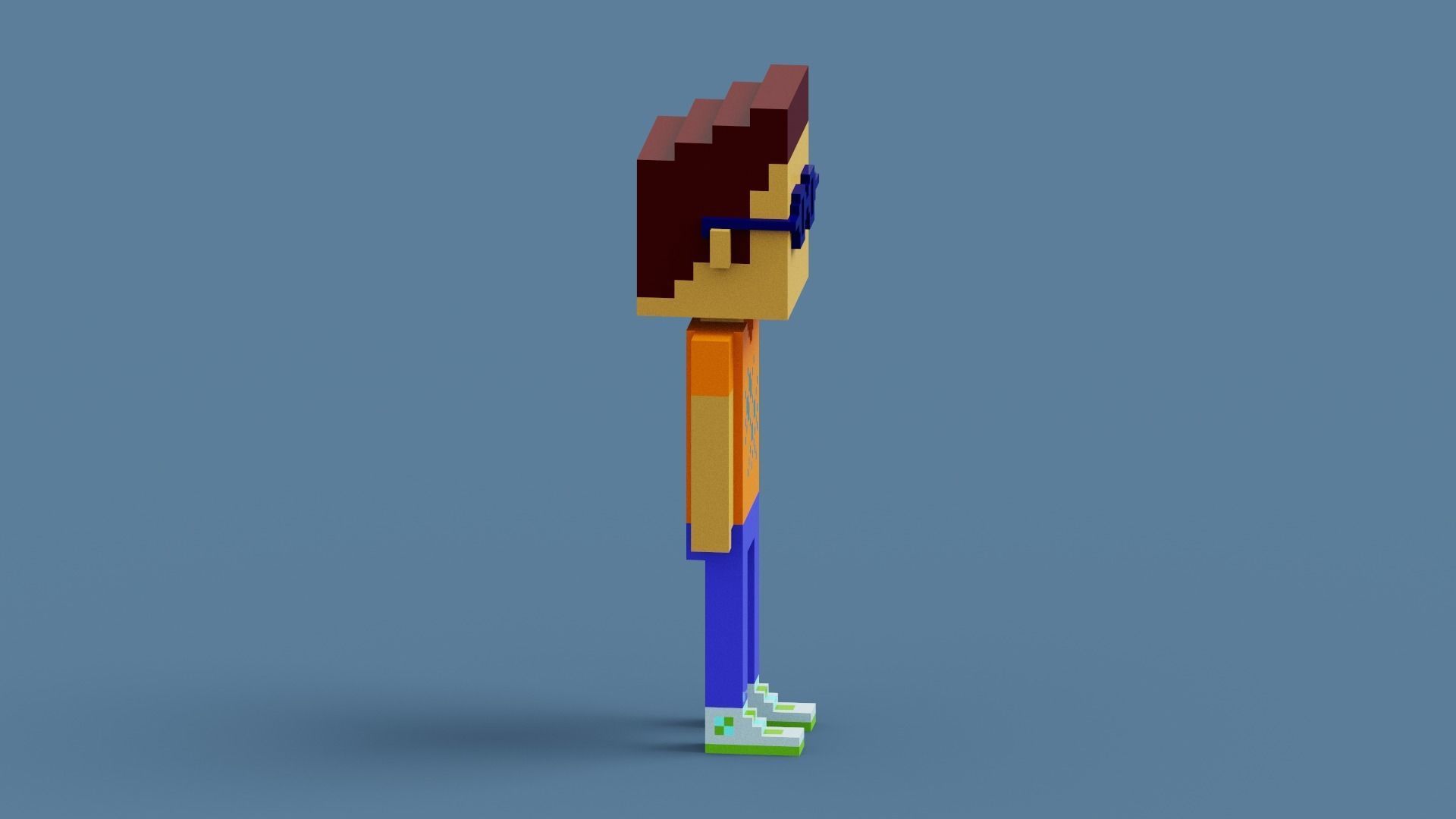 NFT Voxel Character Low-poly 3D model_13