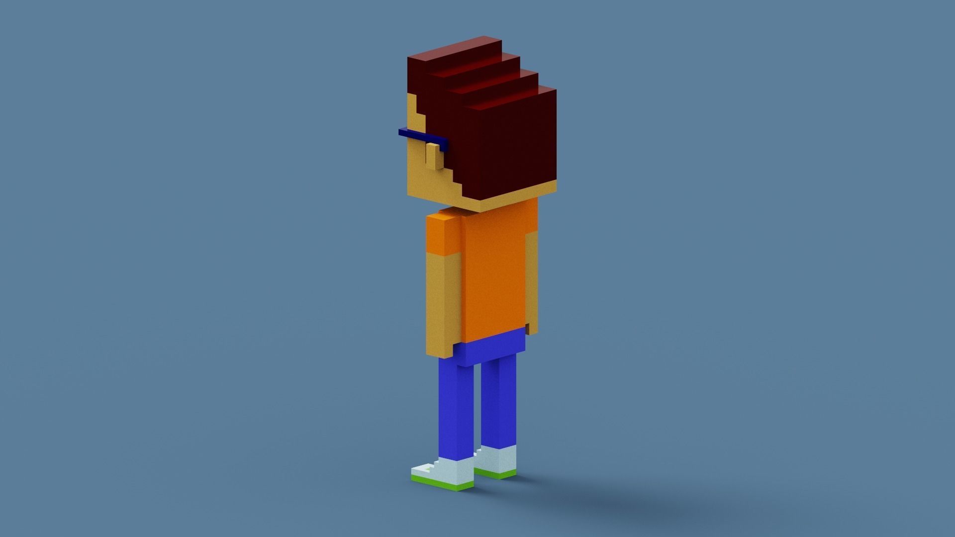 NFT Voxel Character Low-poly 3D model_7