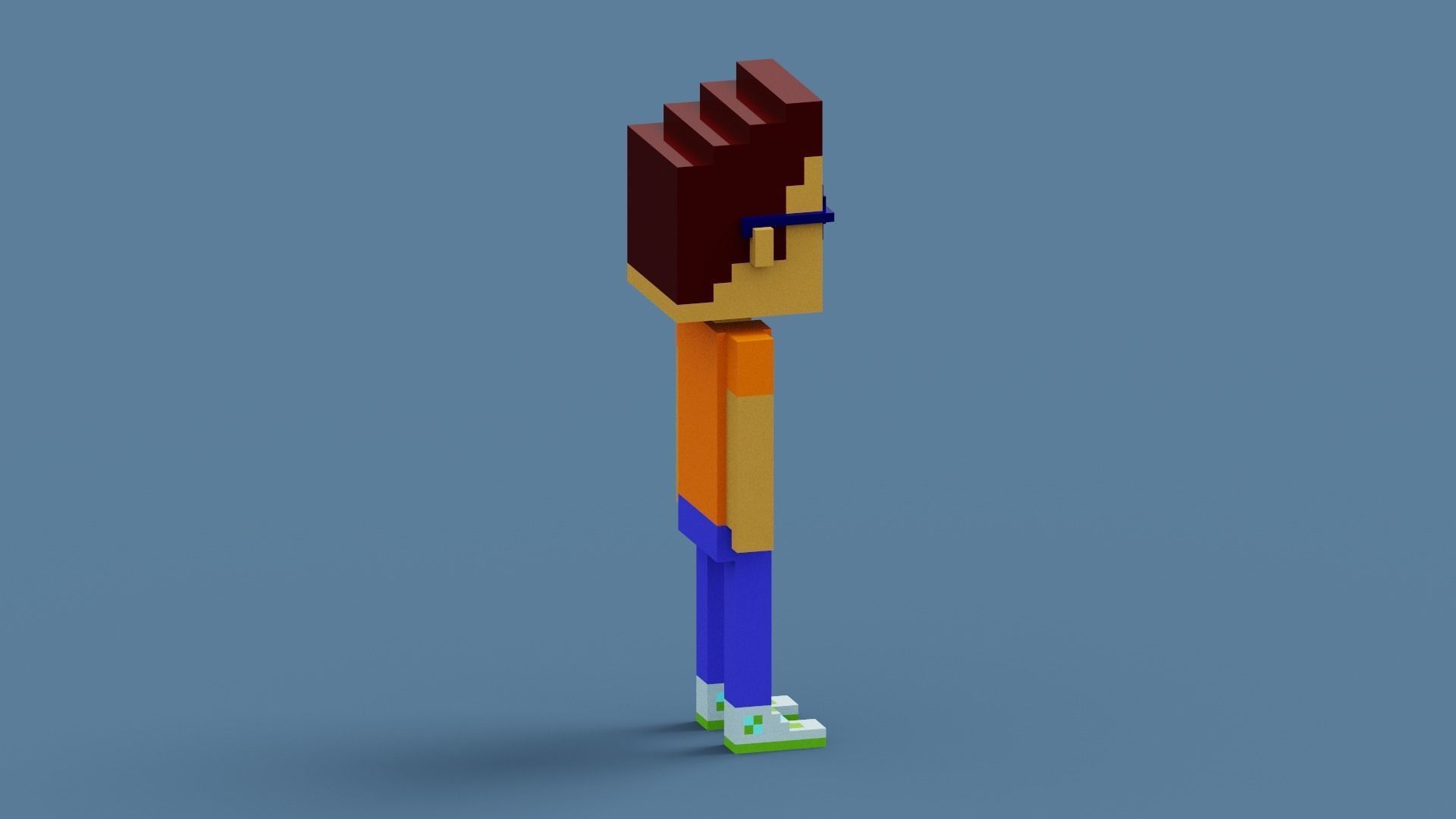 NFT Voxel Character Low-poly 3D model_12