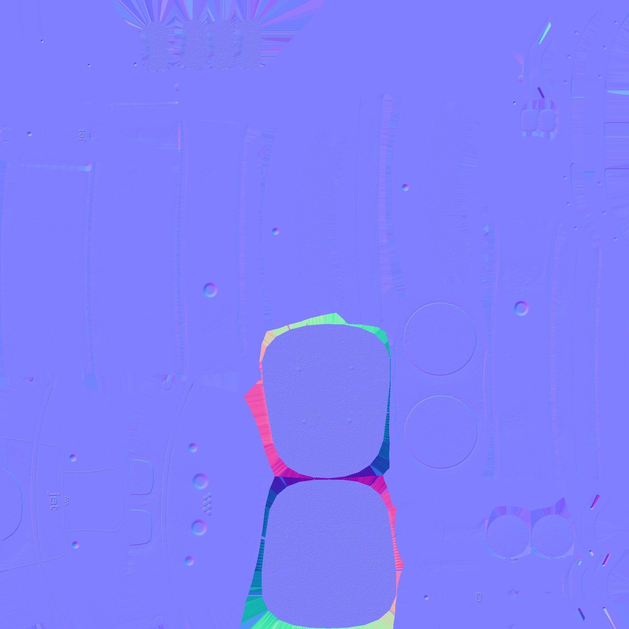 Jetpack C08 Gold - SciFi Character Design Low-poly 3D model_24