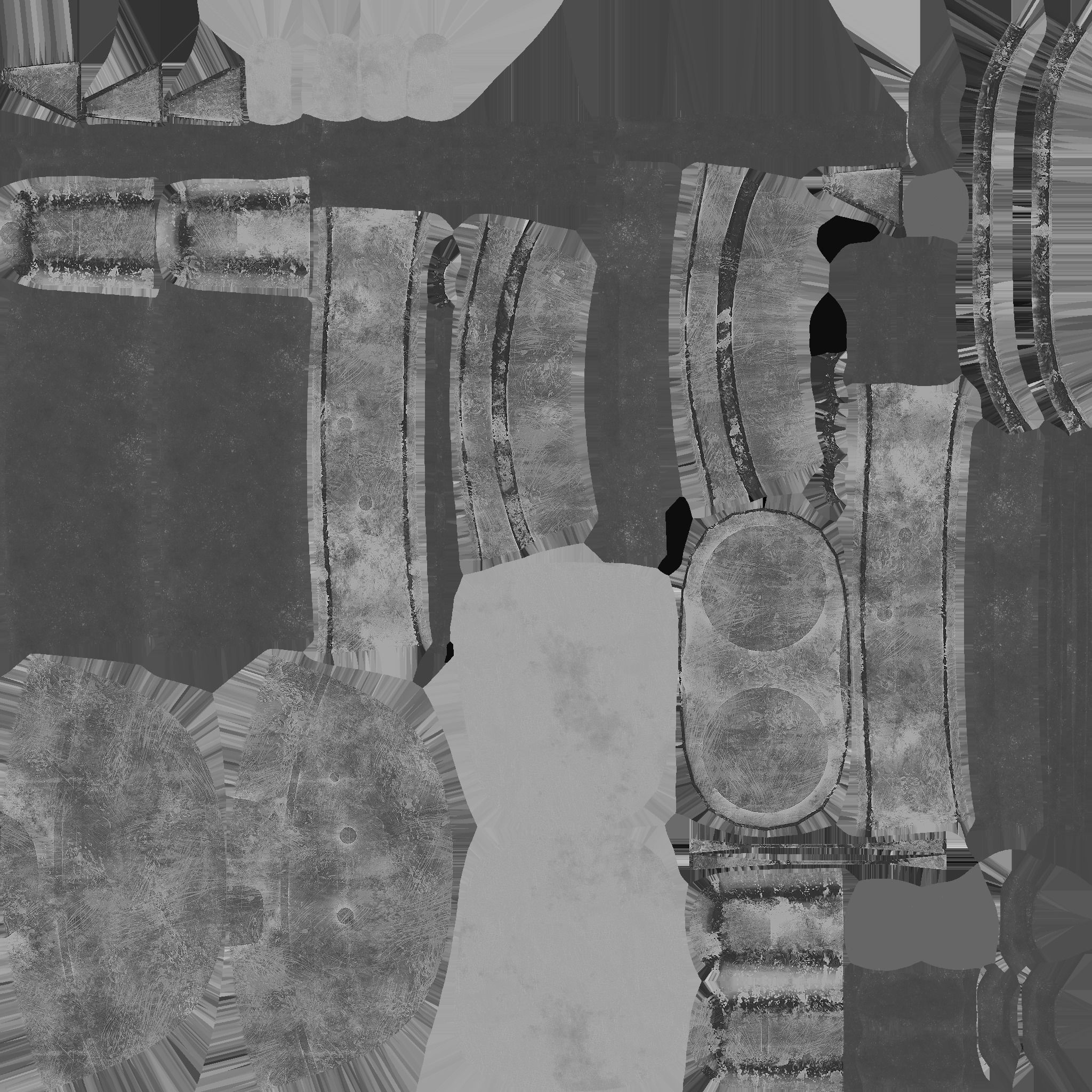 Jetpack C10 Dark Green - SciFi Character Design Low-poly 3D model_25