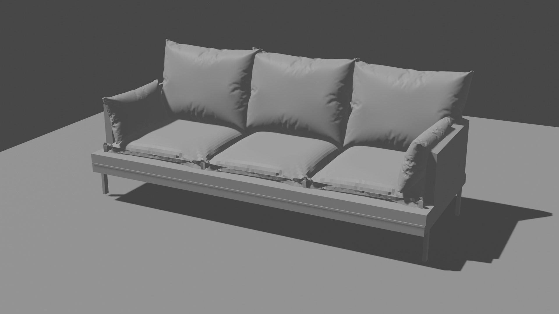 Super Realistic Couch Free 3D model_2